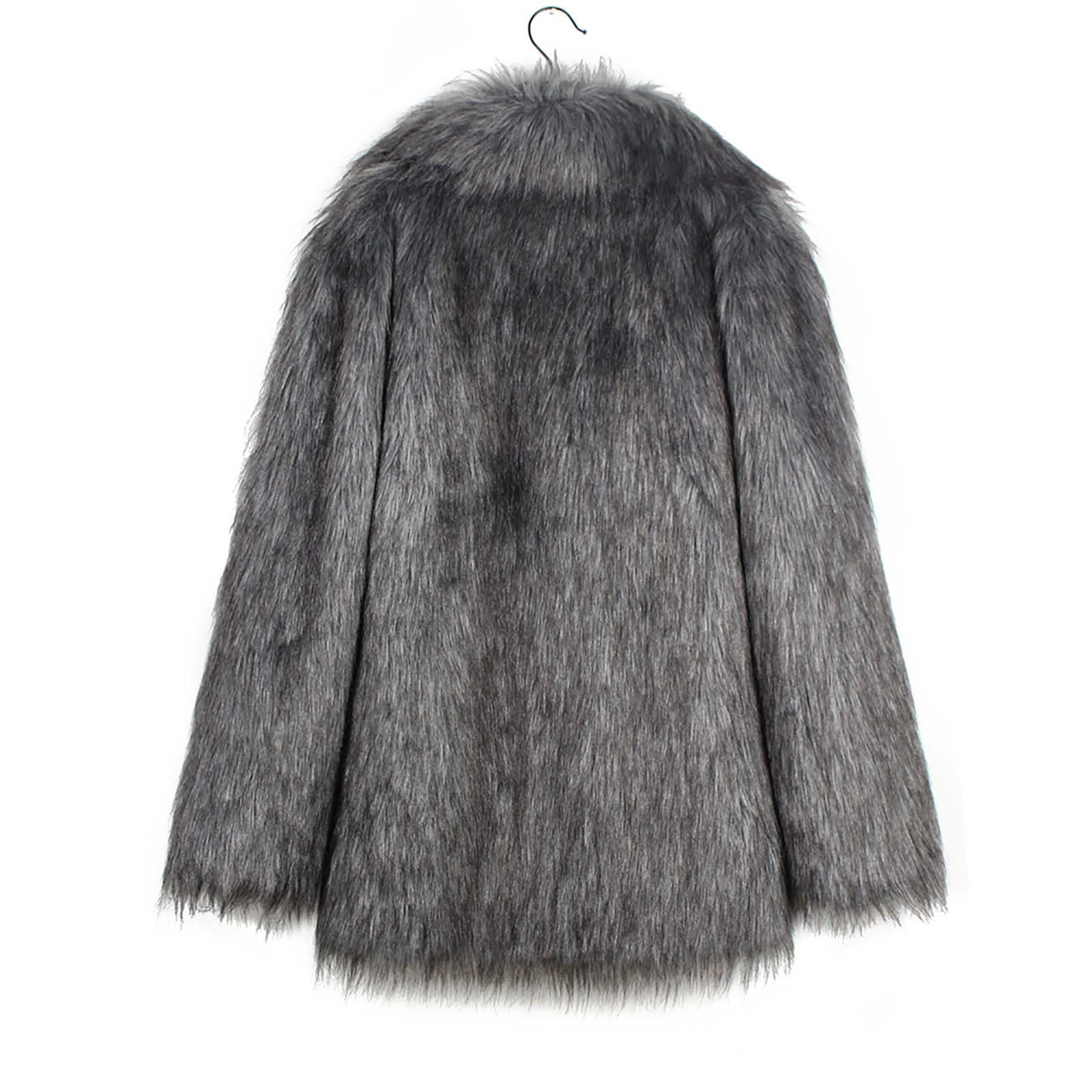 Giubbotto Donna in Pelliccia Sintetica Cappotto In Pile Donna Ecopelliccia Inverno Caldo Cappotto Shaggy Corto Parka Cappotti Giacche Piumino