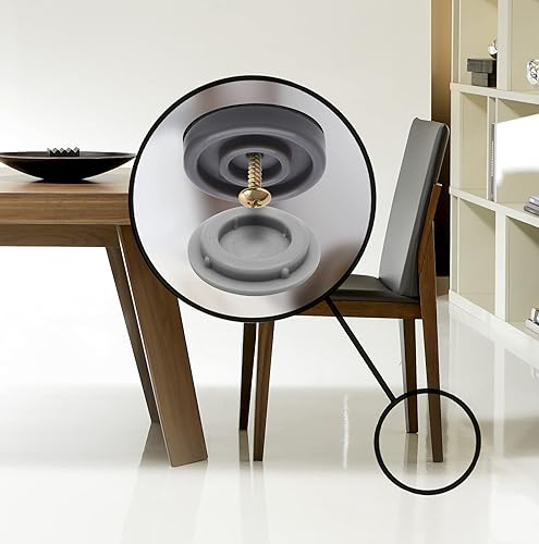 Miniatura 4 de GorillaGlides - Juego de 8 protectores de suelo para muebles, adecuados para alfombras y superficies duras, material de plástico, autoadhesivos