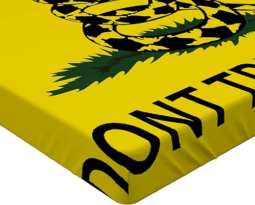 Miniatura 177 de Ambesonne - Sábana bajera ajustable multicolor, en colores y tres tamaños Azul y gris,Verde Militar Sage Green,Ámbar beige,Negro Grey White,Azul