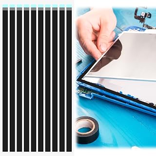 20PCS LCD Repair Tape Phone Screen Adhesive Tape Laptop Screen Double Sided Tapes for LED Display Replacement Black Pull Tab Stretch Tapes Easy Stretch Adhesive for Cell Phone Pad Tablets Laptops LCD