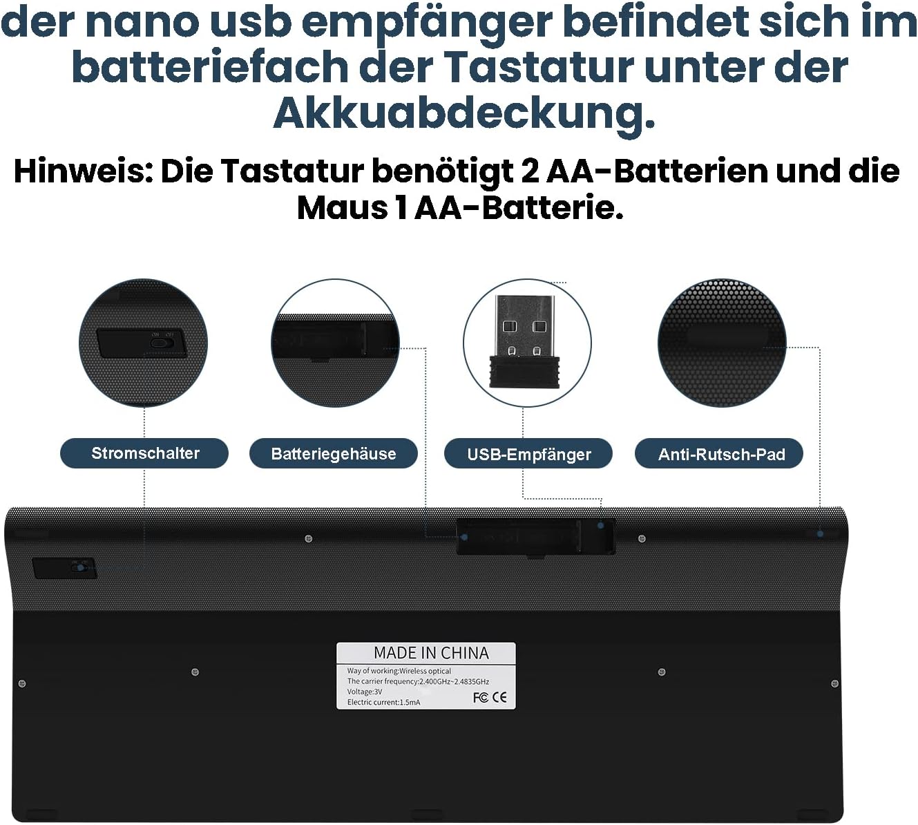 USB vevőegység és akkumulátor