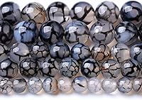 Vista 28 de 12MM 30 unidades de cuentas sueltas de jaspe obsidiana de copo de nieve marrón natural para hacer joyas, pulseras DIY