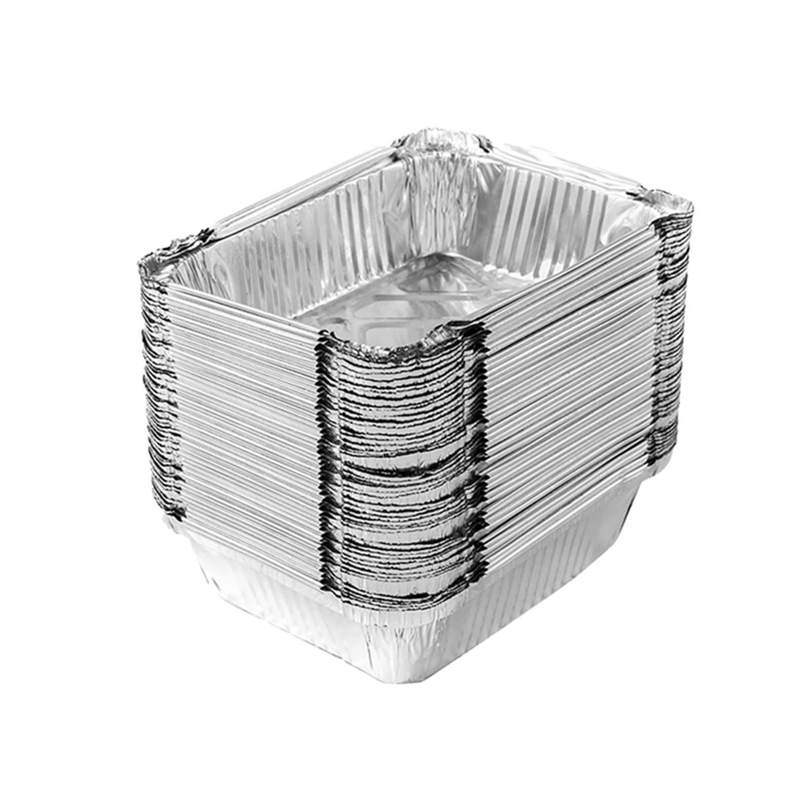Bandejas for Hornear de Papel de Aluminio, 50 Unidades, for loncheras de Papel de Aluminio, bandejas de Papel de Aluminio, bandejas de Papel de Aluminio for cocinar y Hornear.(700ml)
