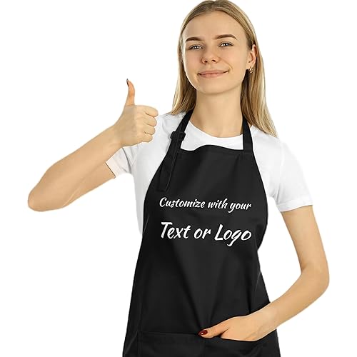 Miniatura 3 de SonaGear Custom Aprons. Chef Apron Ideal for Waitress and Kitchen Use (Black)