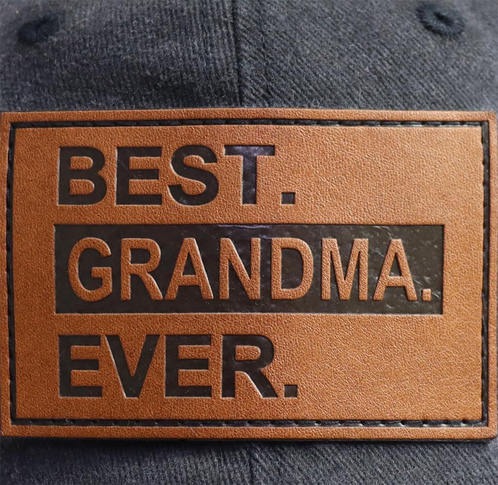Best Dad Mom Uncle Aunt Husband Wife Grandpa Grandma Papa Teacher Ever Hat, Adjustable Leather Patch Baseball Cap - Image 4