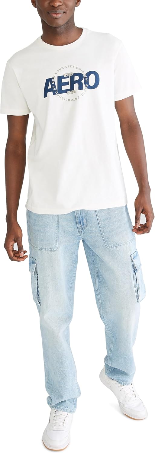 Aeropostale Mens Circle Short Sleeve Tee - Image 5