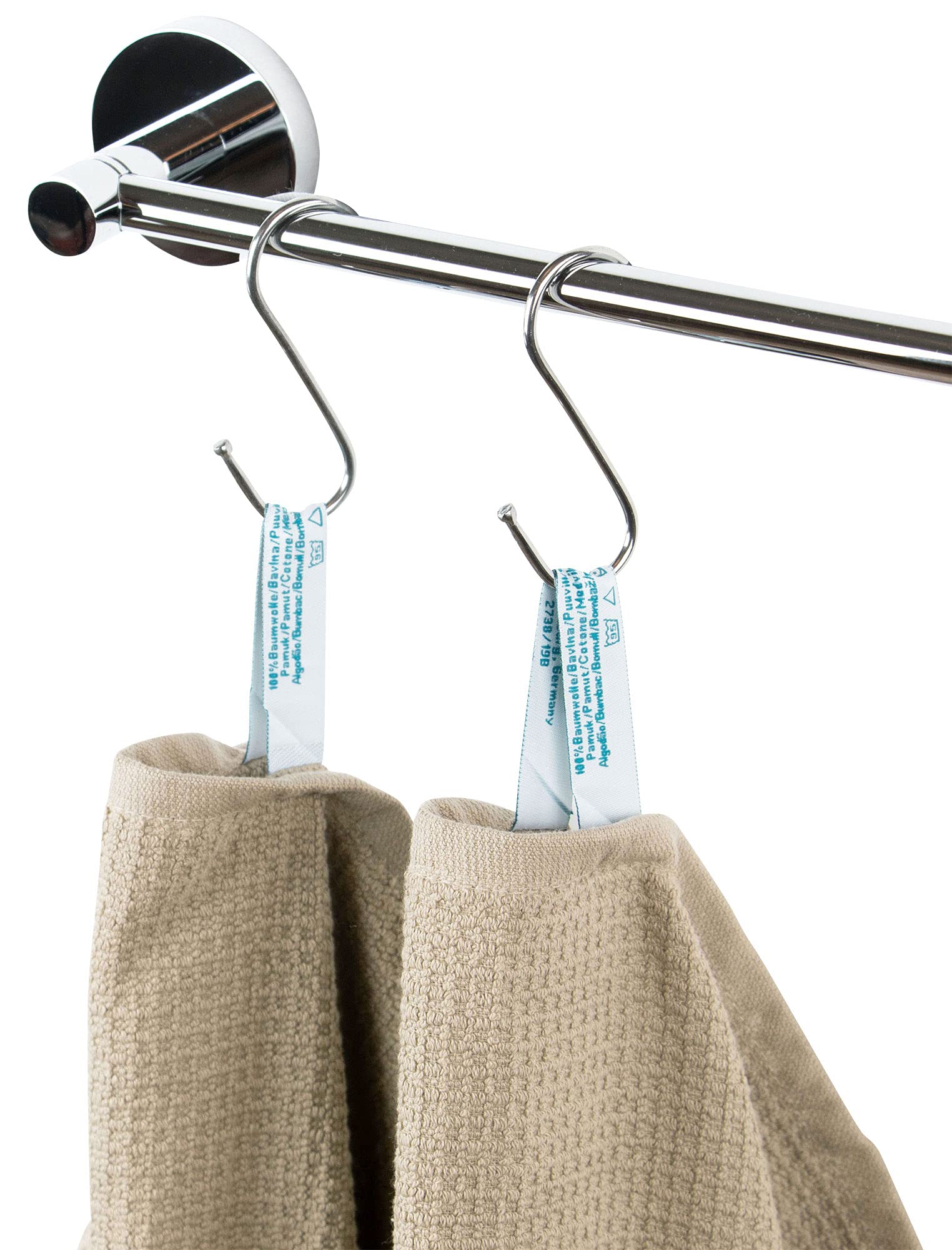 ZOLLNER 10-delig set gastendoekjes - kleine en zachte handdoeken in 30x50 cm - wasbaar tot 60°C - katoen - in taupe - hotelkwaliteit - Oeko Tex® gecertificeerd