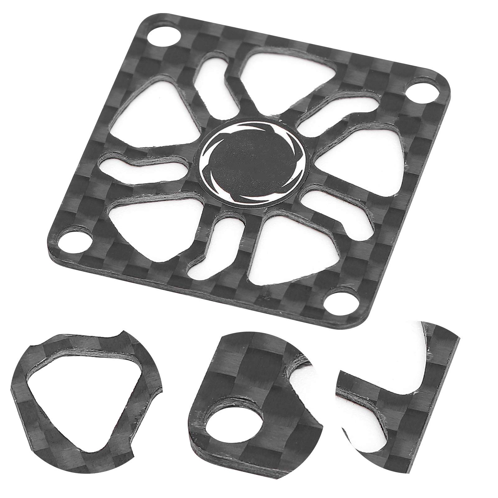 VGEBY Cooling Fan Cover, Carbon Fiber Electric Motor Cooling Fan Cover for RC Motor Regulating Fan Cover(30mm) 35Mm Rc Cooling Fan 30Mm Fan Cover 30Mm Rc Fan Cover