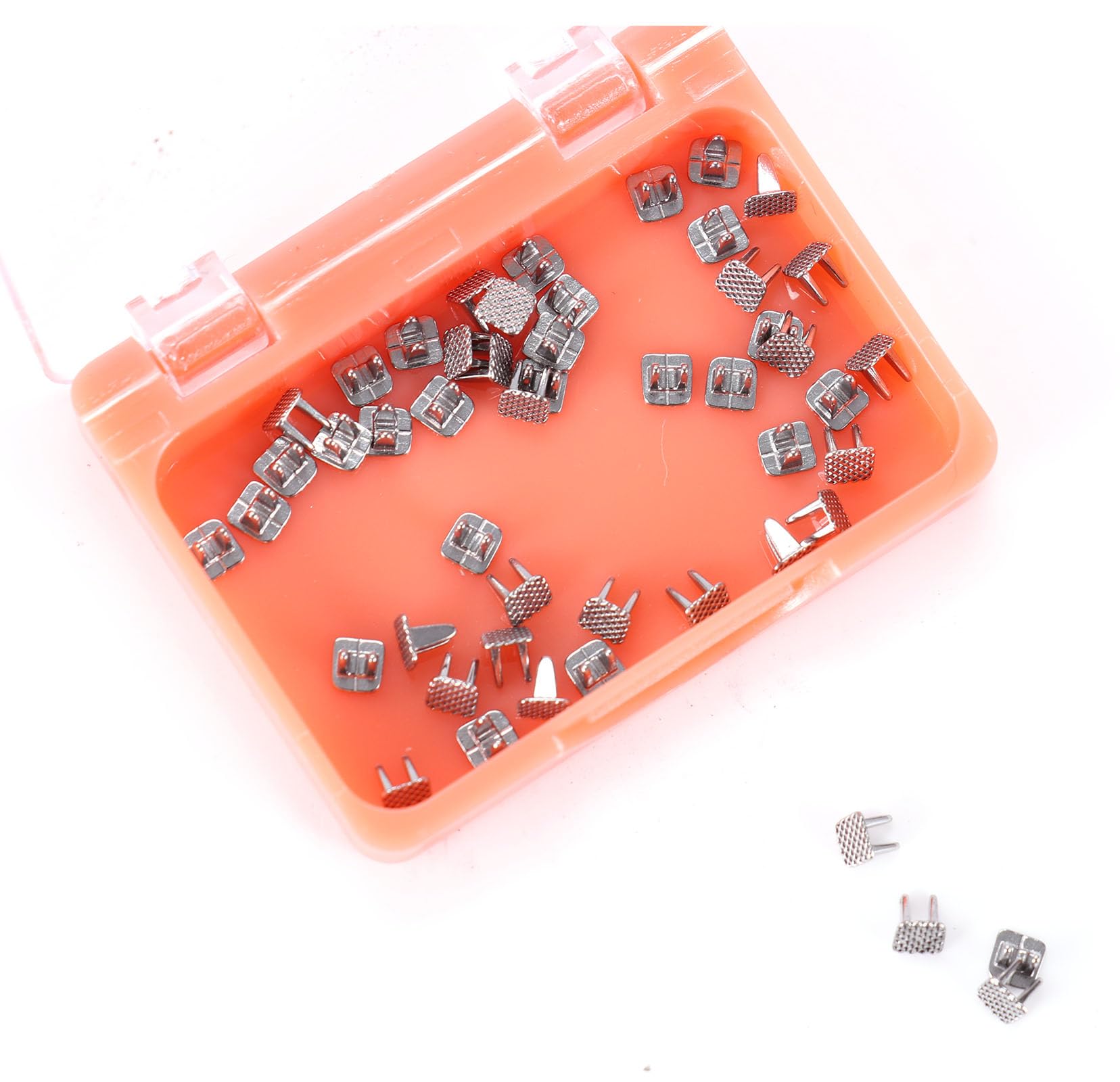 50 Teile/Box Dental Kieferorthopädische MIM 80Mesh Biss Opener Flügel Zunge Tamers Biss Builder Bondable Scharnier (Zungenbändiger)