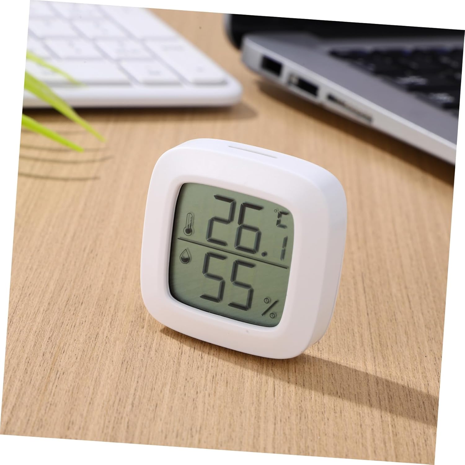 Mikikit 9pcs Mini Digital Hygrometer Thermometer Accurate Indoor and Humidity for Home Office Garden and More Lightweight High-Precision Measurement