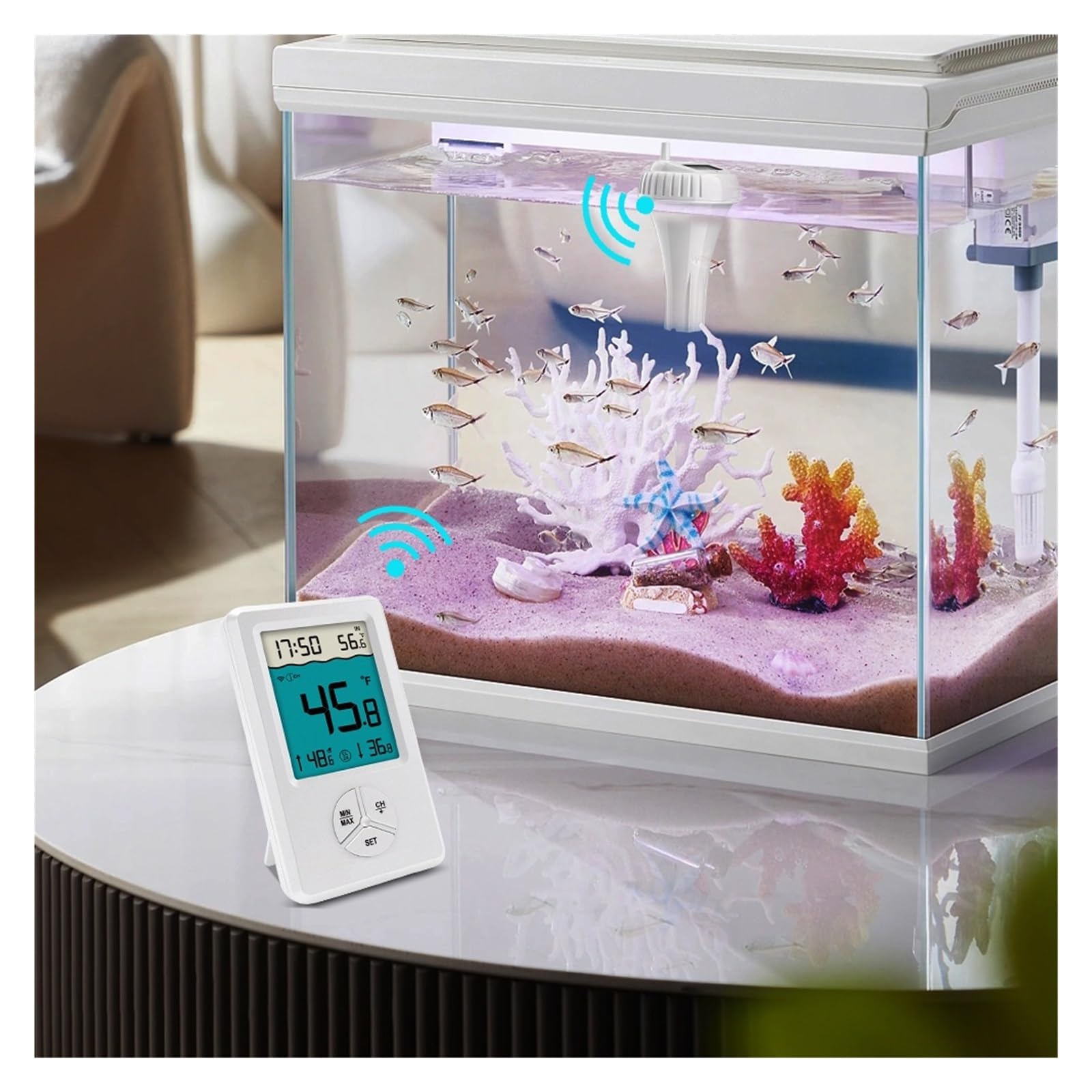 Termómetro Flotante Inalámbrico IPX8, Resistente Al Agua, For Piscinas, Jacuzzis, Estanques Pequeños Y Acuarios. FáCil De Usar