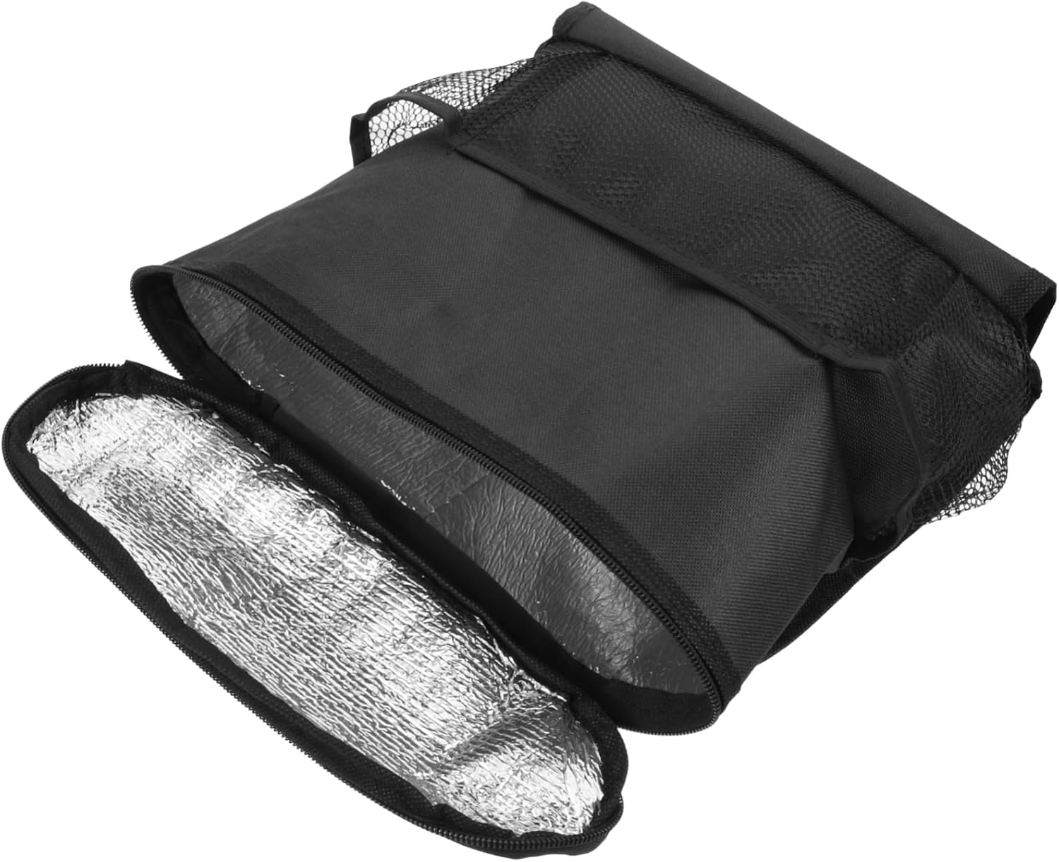 SOLUSTRE Car Trash Bag and Garbage Bags for Car, Leakproof Insulated Auto Storage Pouch, Multifunctional SUV Storage Pouch Organizer for Vehicles and Truck (Black)