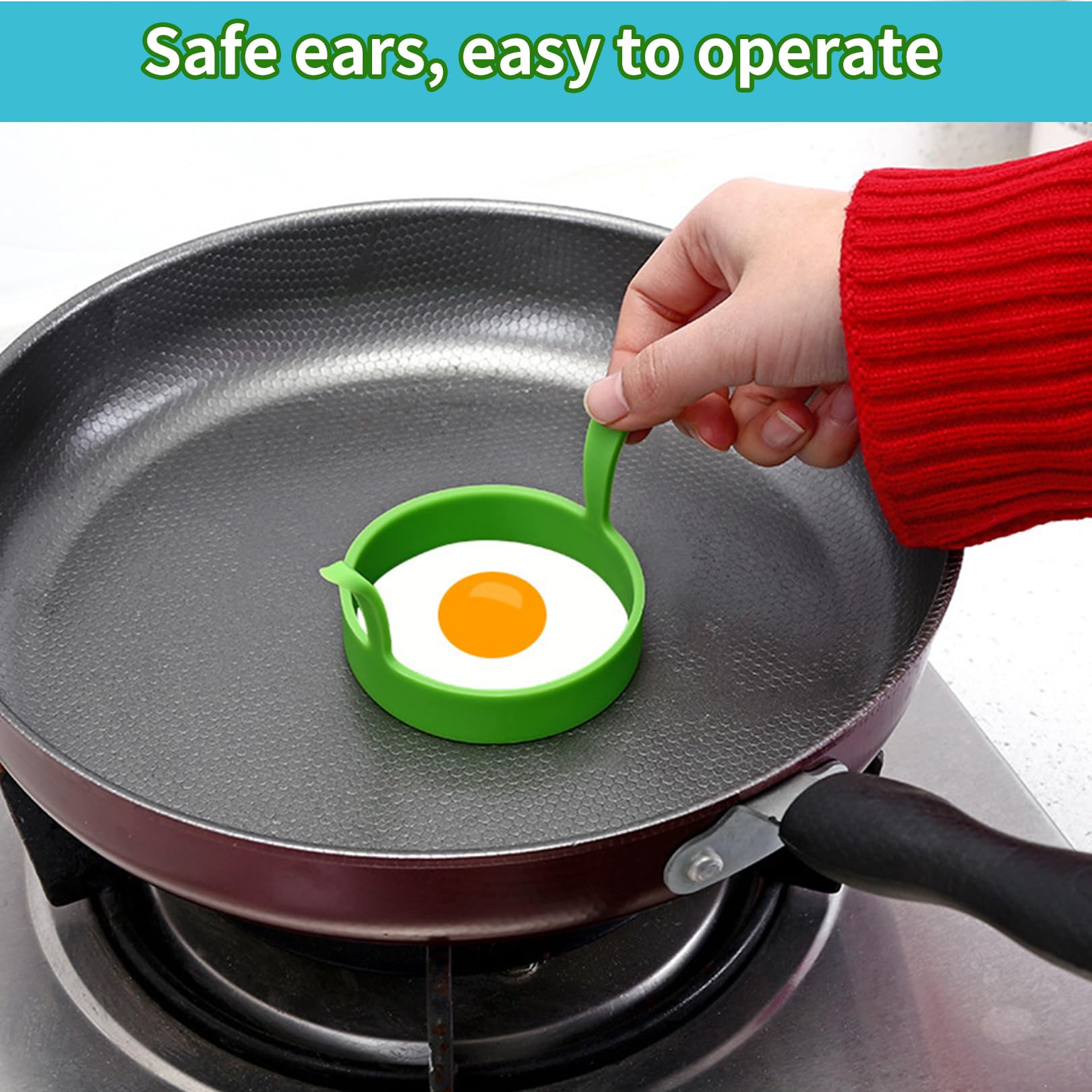 Moules à Pancakes En Acier Inoxydable - Lot De 4 Cercles 10 Cm Pour Crêpes Parfaites