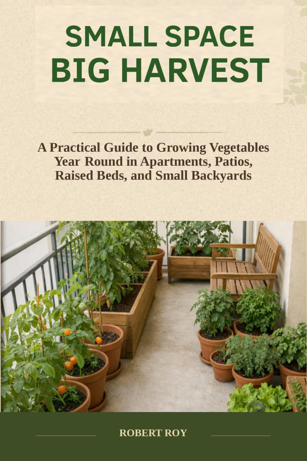 Small Space Big Harvest: A Practical Guide to Growing Vegetables Year-Round in Apartments, Patios, Raised Beds, and Small Backyards