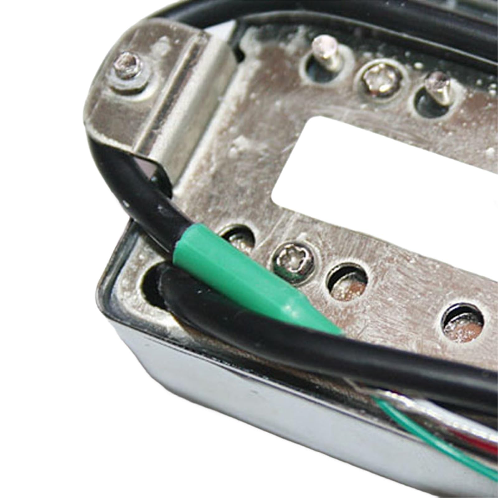 Pastilla De Guitarra Eléctrica Profesional Pastilla De Puente Para Guitarra Eléctrica | Pastilla de guitarra eléctrica con carcasa de metal plateado, pastilla de un solo tono conmutable