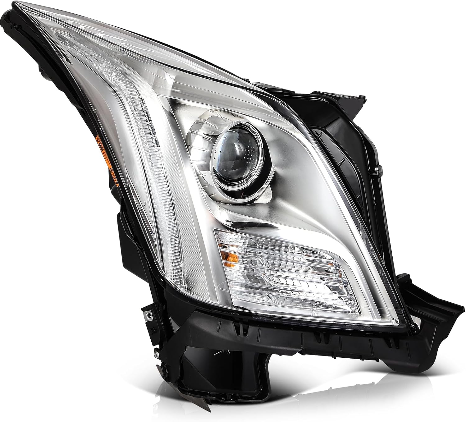 OCPTY Headlight Assembly Right Replacement for for Cadillac XTS 2013-2017 Color: Titanium Clear Chrome Housing | Clear Lens GM2503374 84450398