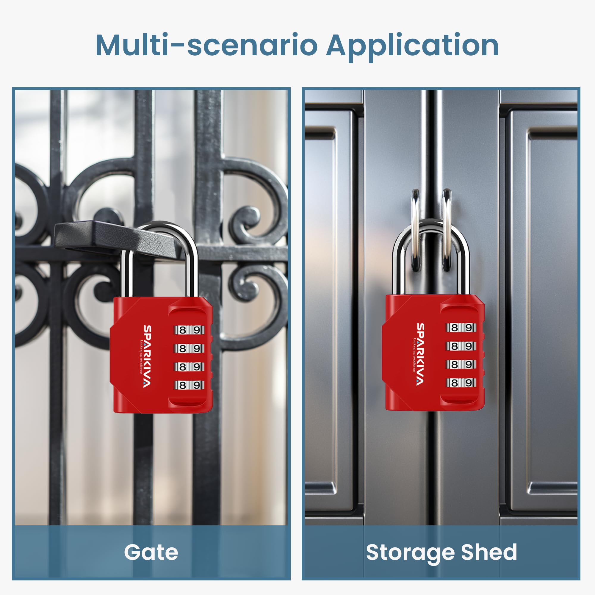 Sparkiva Combination Padlock with Code - Image 4