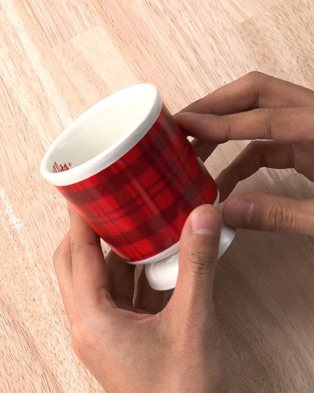 Amazon.co.jp: カリタ Kalita チェック レトロマグ S 200ml 陶器製