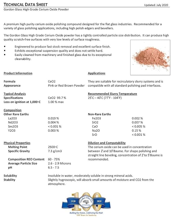 Gordon Glass Cerium Oxide - 1Lb by Gordon Glass Co. - Image 3