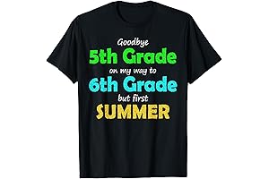 Goodbye 5th, On to 6th, 2022 Elementary Graduation Shirt