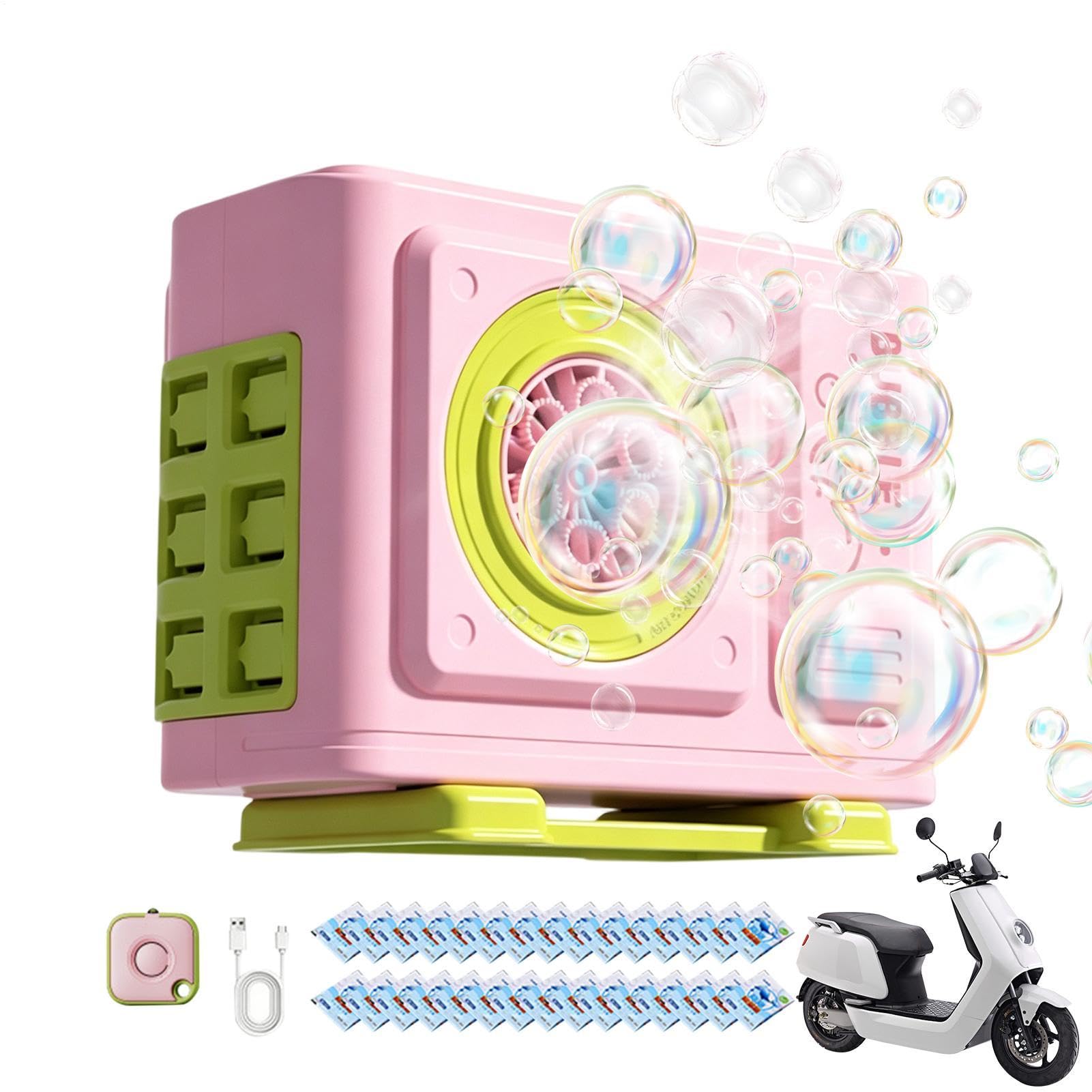 Macchina per bolle di sapone per bicicletta, dispositivo esterno per moto