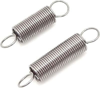 Mdingbao-Tension Spring 10Pcs Steel Dual Hook Small Tension Spring Wire Dia 0.5mm Outer Dia 6mm Length 20-50mm, Strong Stretching Ability (Length : 40mm)