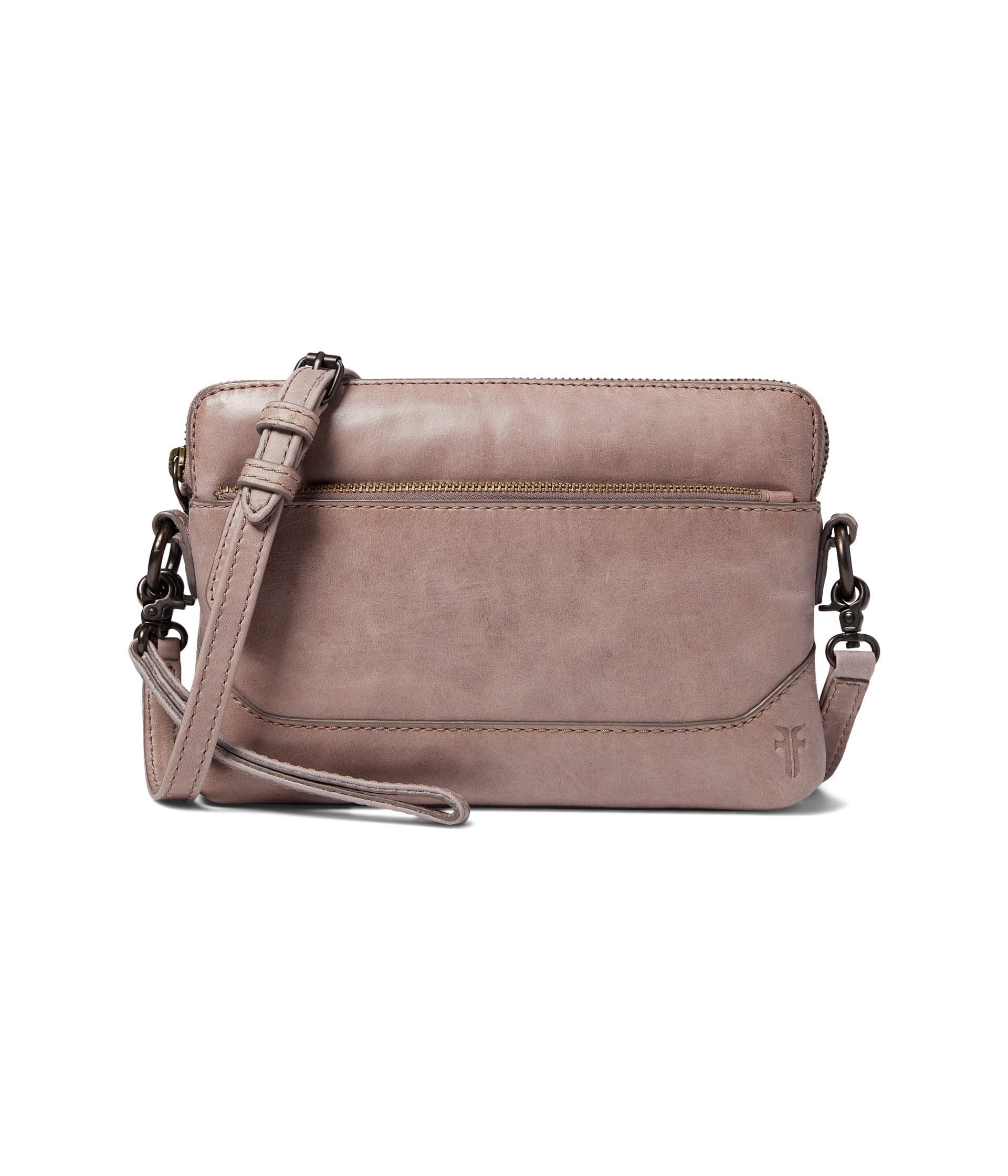 FRYE Melissa Crossbody Wristlet, Mushroom, One size