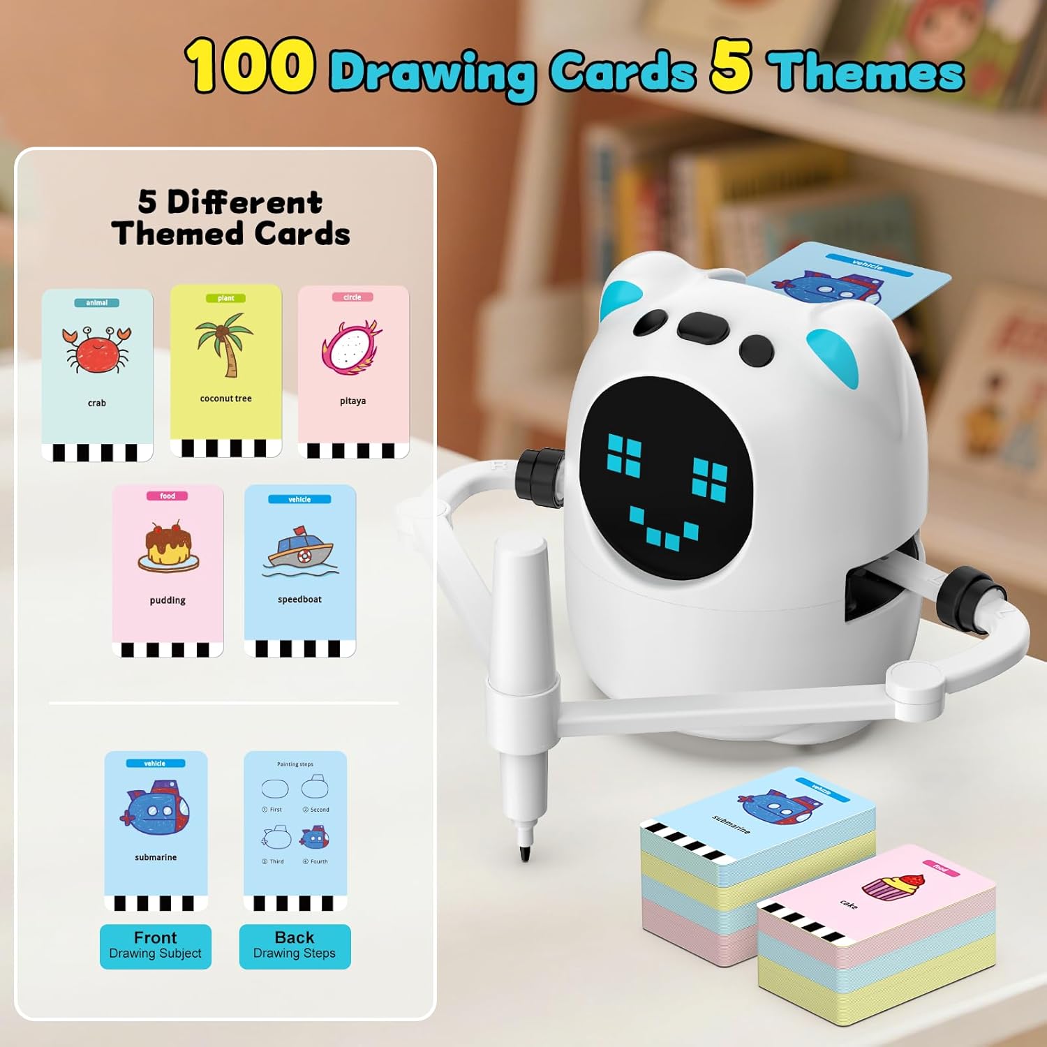 Drawing Robot for Kids, Educational Learning Drawing Toy Doodle Bot, 3 4 5 6 7 8 Year Old Boys Girls Birthday Gift, Kids Toys for Ages 5-7 - Image 4