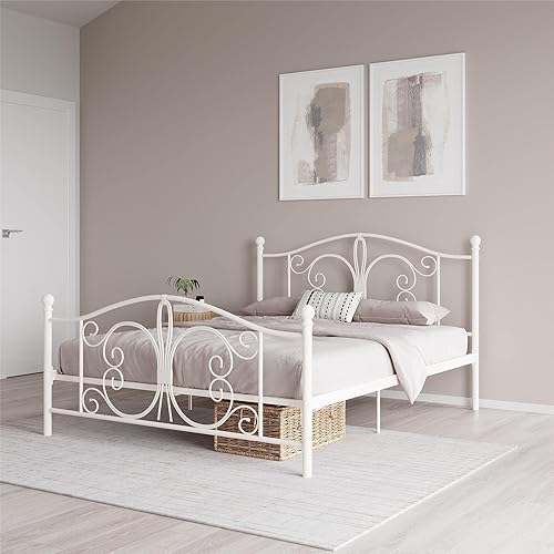 Miniatura 58 de DHP Bombay - Cama de metal Blanco,bronce