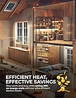 Vista 8 de EconoHome Wall Mount Space Heater Panel - with Thermostat - 250 Watt Splashproof Convection Heater - Ideal for 100 Sq Ft Room or Bathroom - 120V