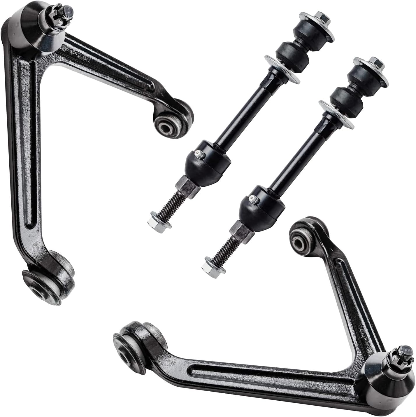 4pc Front Upper Control Arms Sway Bar Links Suspension Kit