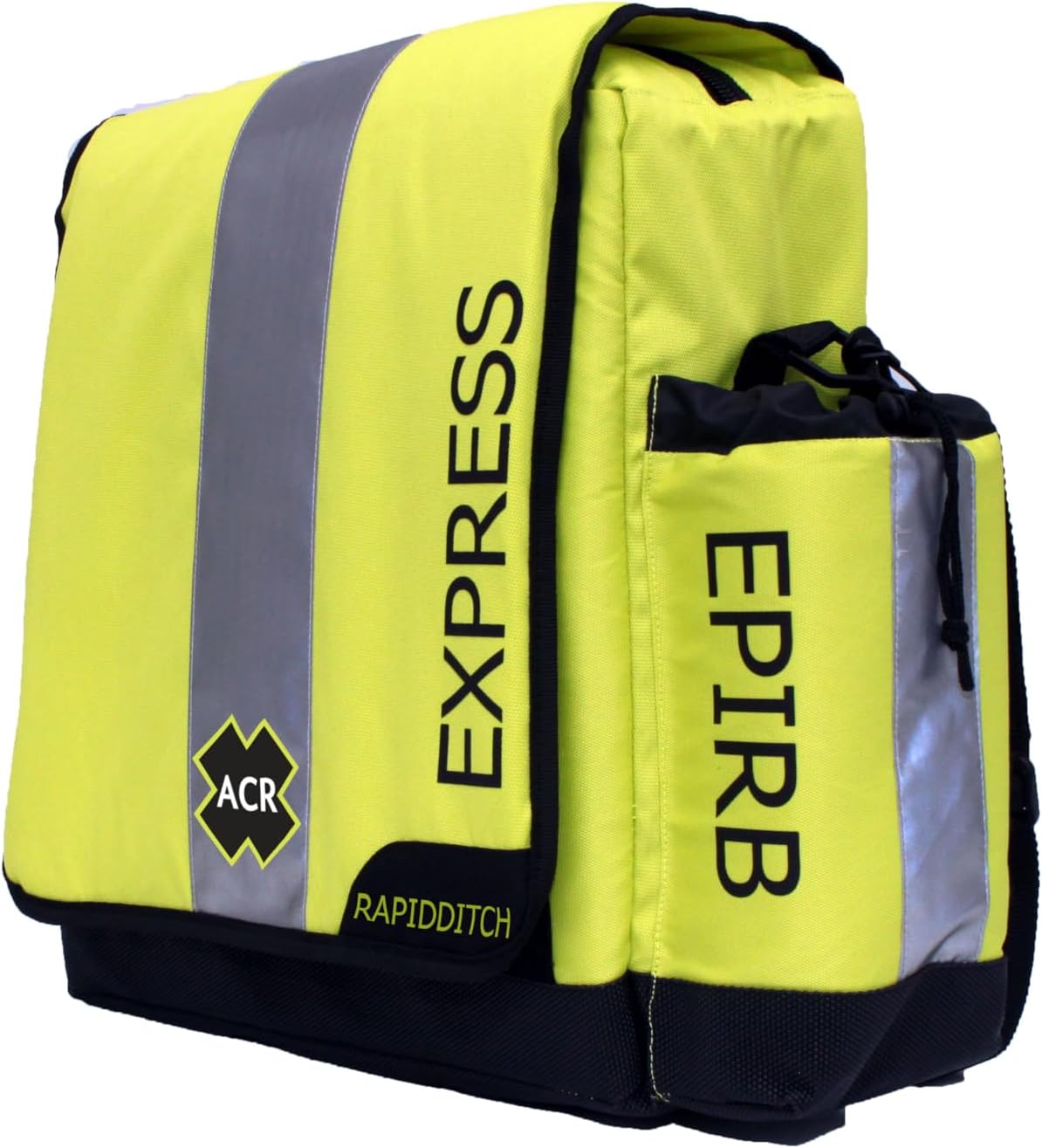 ACR RapidDitch Express: Buoyant Abandon Ship Gear Bag with Bulkhead Mount is a Compact Emergency Survival Kit for Boating and Offshore Rescue, including EPIRB Housing. (2279)