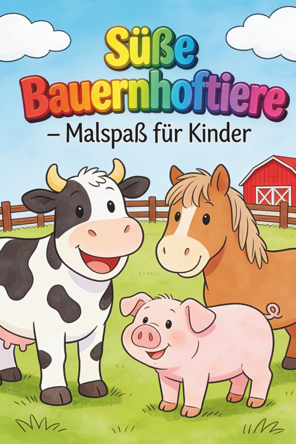 Süße Bauernhoftiere – Malspaß für Kinder
