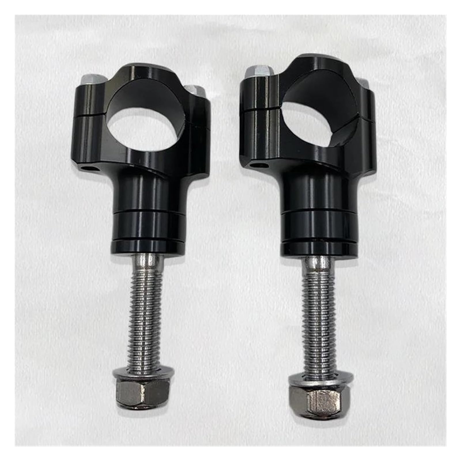 Elevadora Manillar Accesorios Universales para Motocicleta M10 Abrazadera Manillar Aleación Aluminio CNC Elevador Ajustable 1 1/8 "28 Mm para Suzuki Etc.(M10-Black)