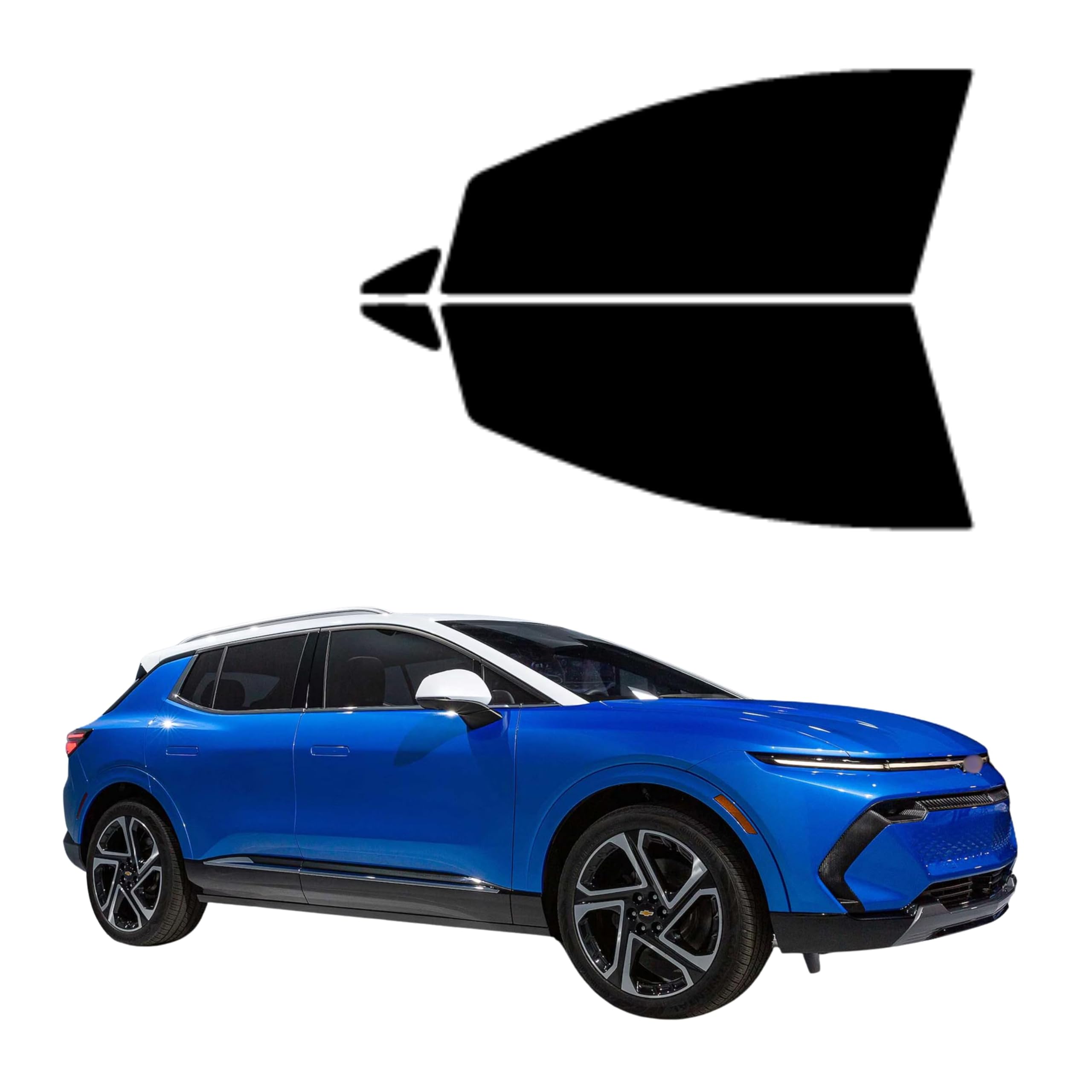 Precut Tint Kit Nano Carbon Film for Chevrolet Equinox EV 2024-2026 Driver and Passenger Windows Computer Cut to Custom Fit Your Windows (20% All)