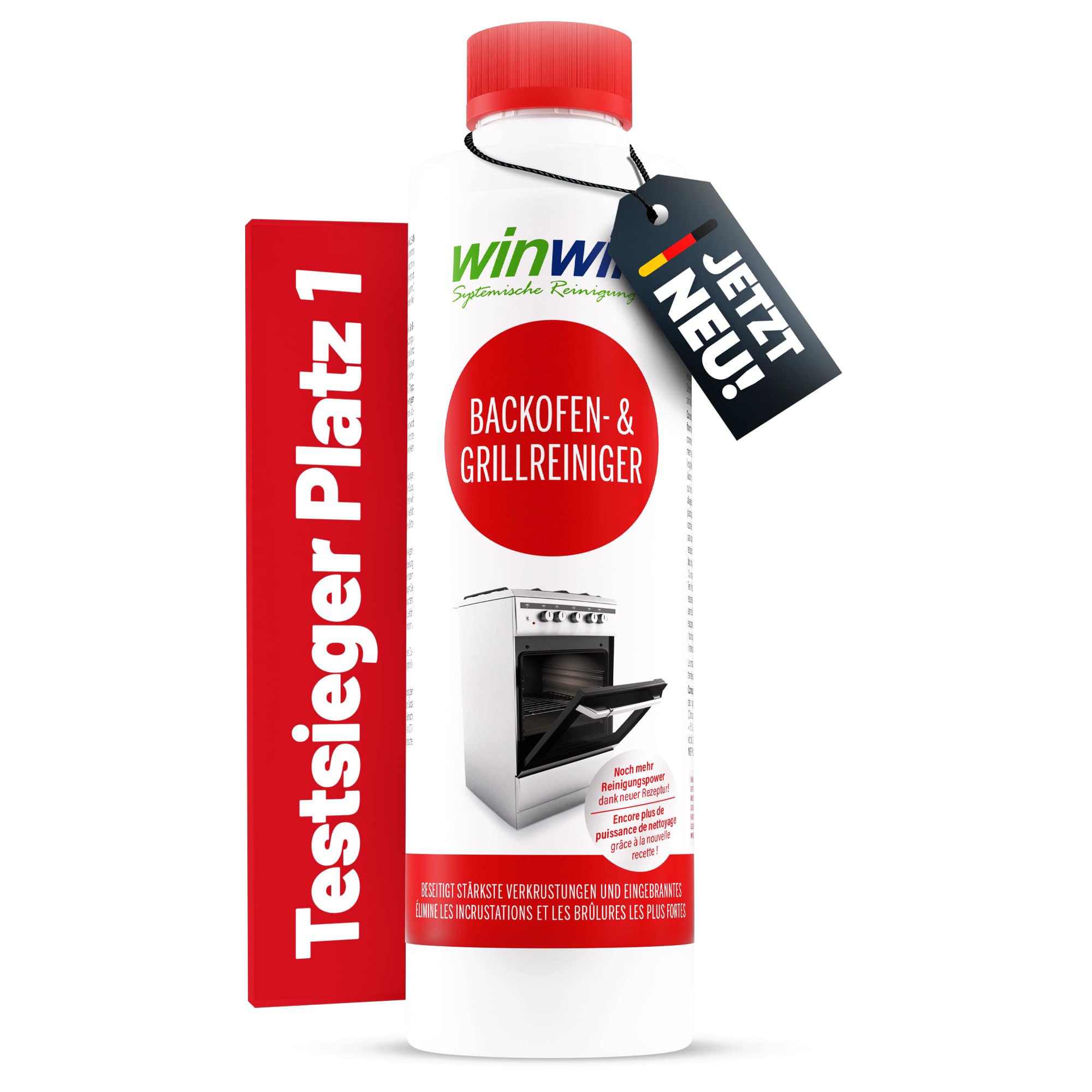 winwinCLEAN® Backofenreiniger & Grillreiniger I Starker Intensivreiniger