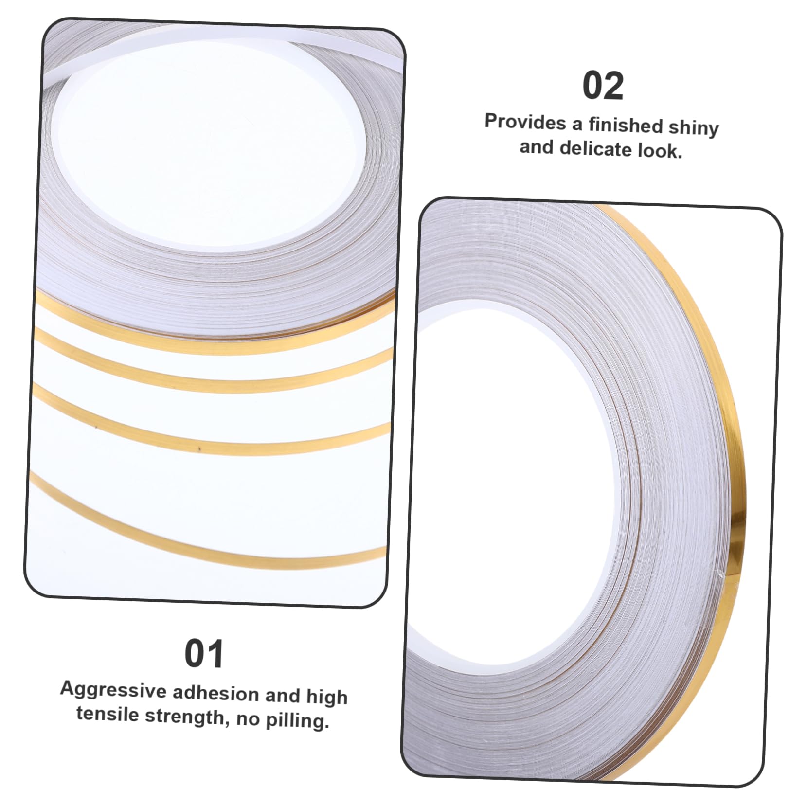 RORPOIR High Gloss Tape Decal for Tile Self-Adhesive Tape for Tile Seam Waterproof Heat Resistant