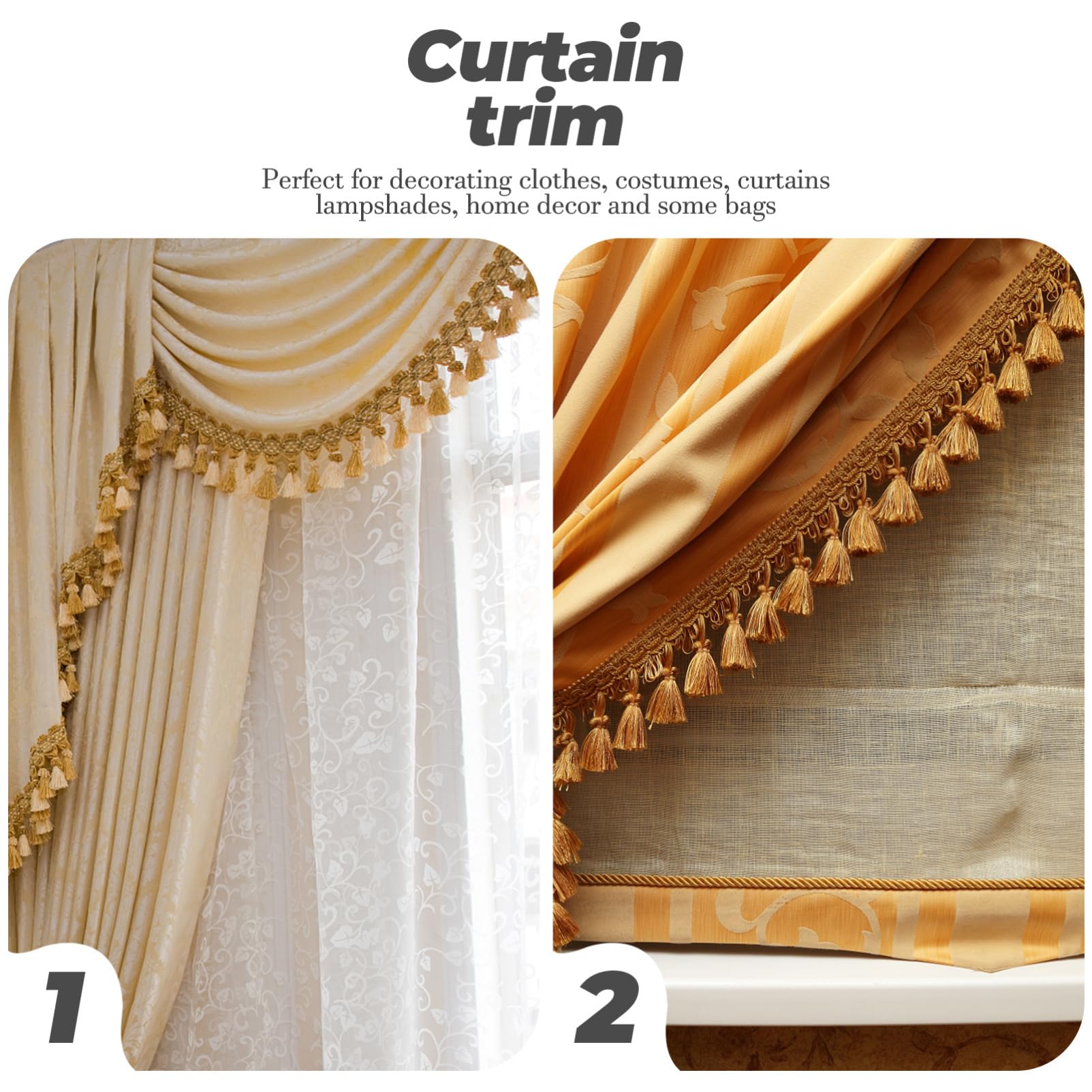 NUOBESTY Accesorios de Encaje Ribete de Tela Adorno de Cortina para Boda Vestido de Novia DIY Encaje Hogar