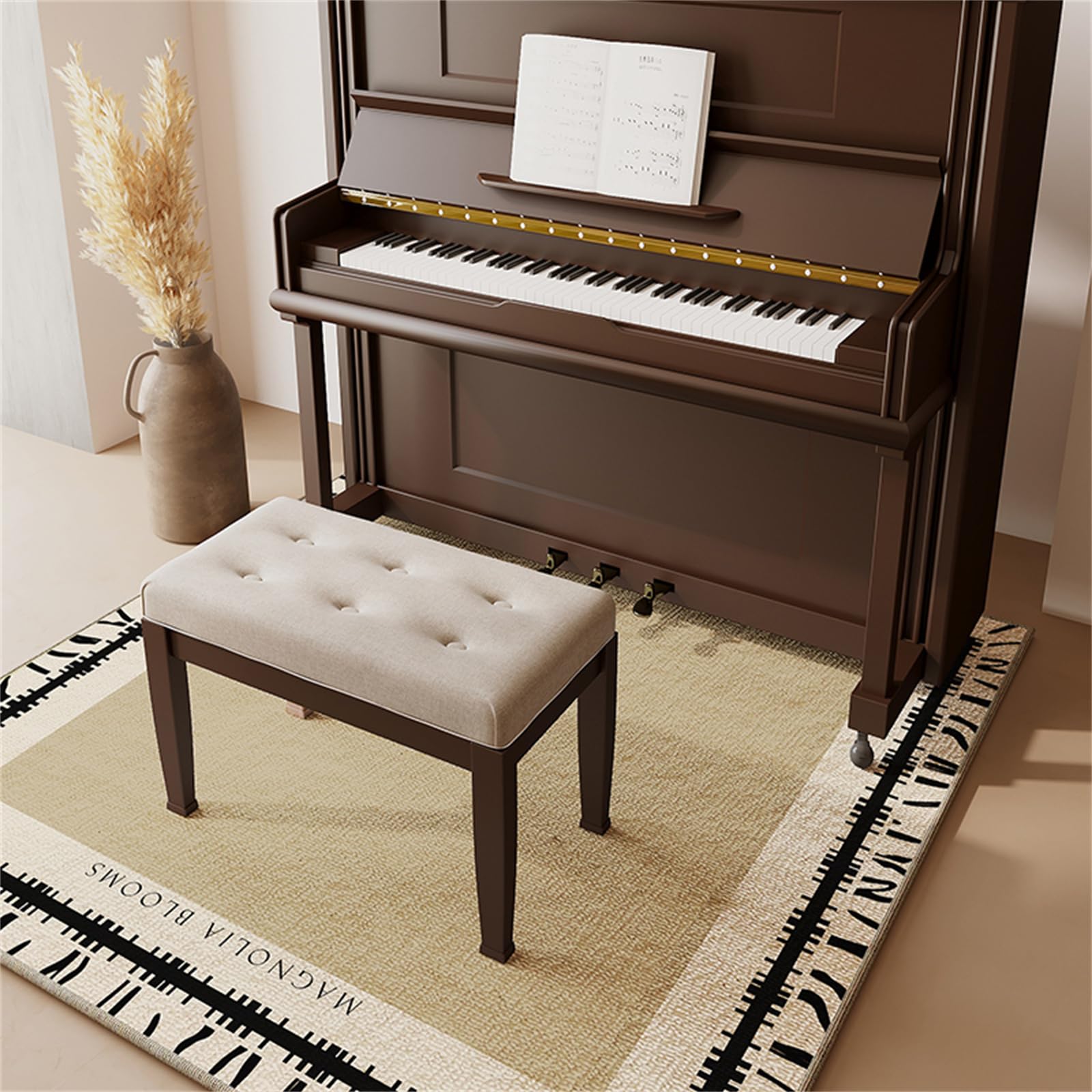 Pianoforte Tappeto Fonoassorbenti, Tappetino per pianoforte, tappetino antiscivolo per tamburo, tappetino insonorizzato, Antivibrazione Acustica Antiscivolo Tappeti (Size:160*230cm,Color:b)