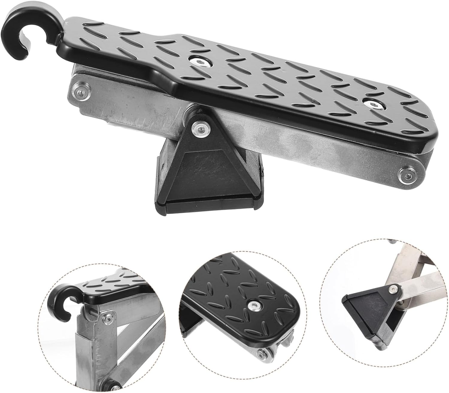CHILDWEET Roof Rack Accessory Car Door Step Aluminum Alloy Truck Tire Step Easy to Install Sturdy
