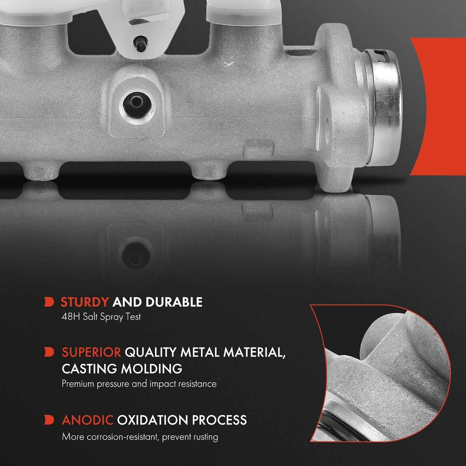 A-Premium Brake Master Cylinder with Reservoir and Sensor Compatible with Subaru Vehicles - Outback 01-04, Forester 98-02, Impreza 02-07, Legacy 98-04, Baja - Replace# 26401AC191
