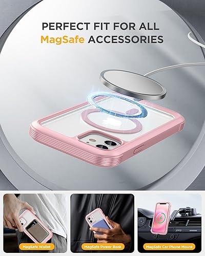 Miniatura 44 de Miracase Glass Series - Funda para iPhone 11 de 6.1 pulgadas, funda resistente de cuerpo completo mejorado con protector de pantalla de vidrio Negro