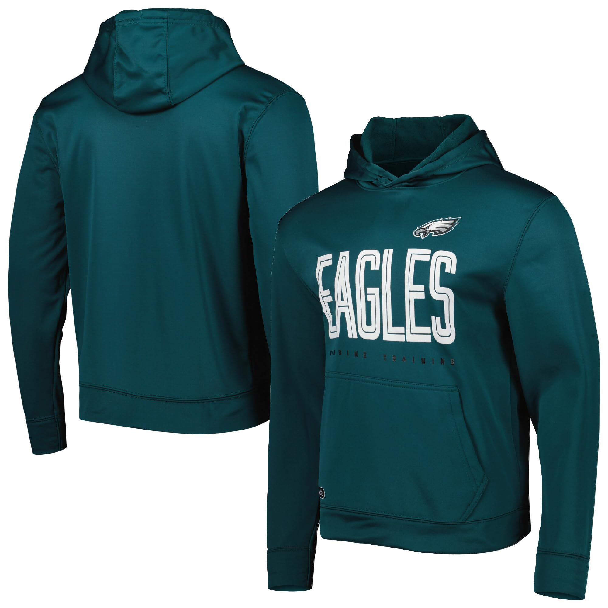 Outerstuff NFL Youth 8-20 Huddle Up Team Color Performance Primary Logo Pullover Hoodie, Philadelphia Eagles, 18-20, 9K1B7FE6G