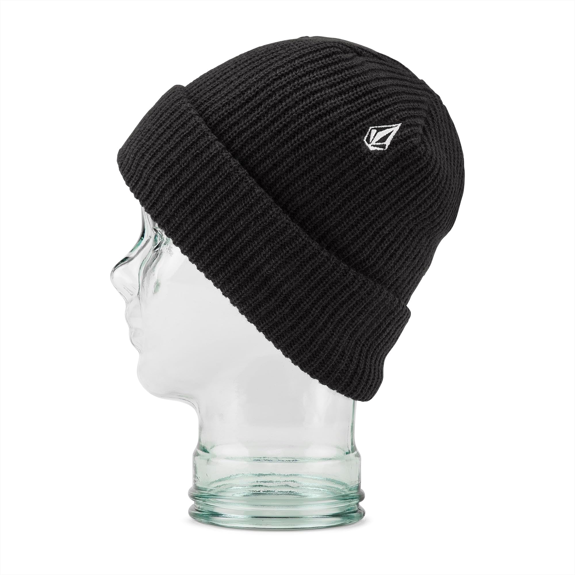 VolcomMen's Sweep Roll Over Skullfit Lined Beanie, Black S4