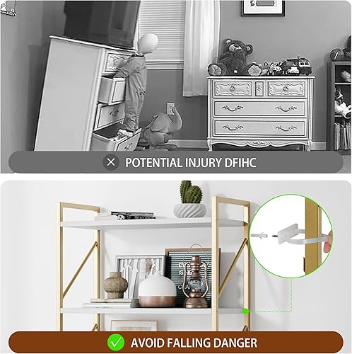 Miniatura 7 de Shintenchi Estantería de 5 niveles, estantería clásicamente alta, estante industrial para libros, moderno soporte para libros en dormitorio, sala de