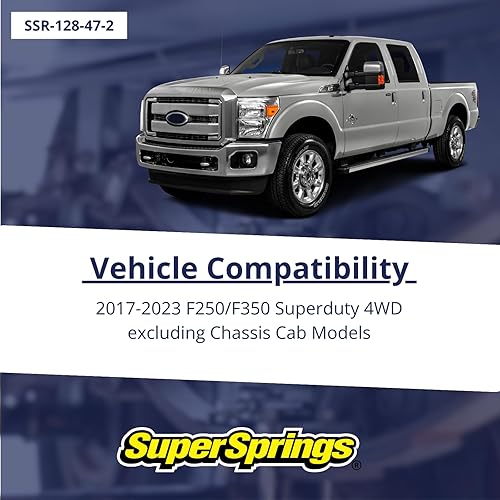 Miniatura 25 de SuperSprings Juego de SumoSprings delanteros para 2005-2025 F250/F350/F450/F550 SuperDuty Capacidad de 1000 libras al 50% de compresión