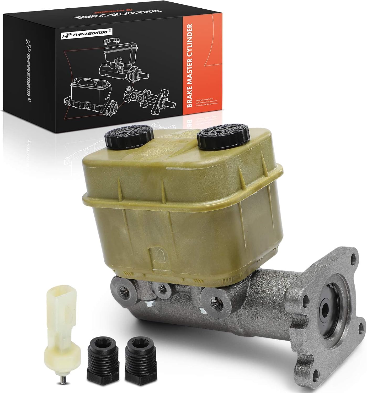 A-Premium Brake Master Cylinder with Reservoir and Cap Compatible with Ford Vehicles - F-650 F650 2016-2019, F-750 F750 2016-2019, F-53 Motorhome Chassis 2008-2019