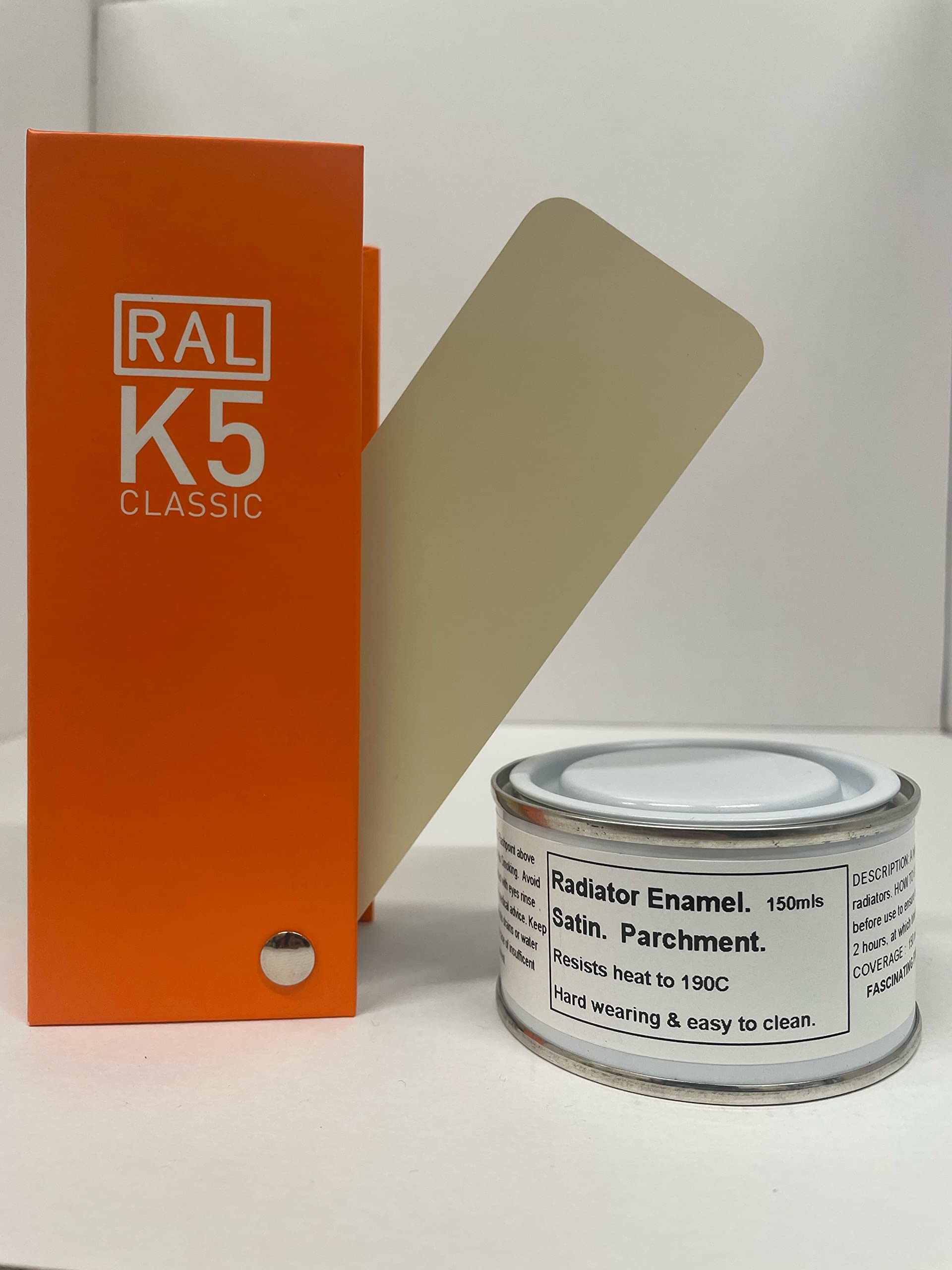 1 x 150ml Parchment Heat Resistant Satin Radiator Paint (Off White - Cream)