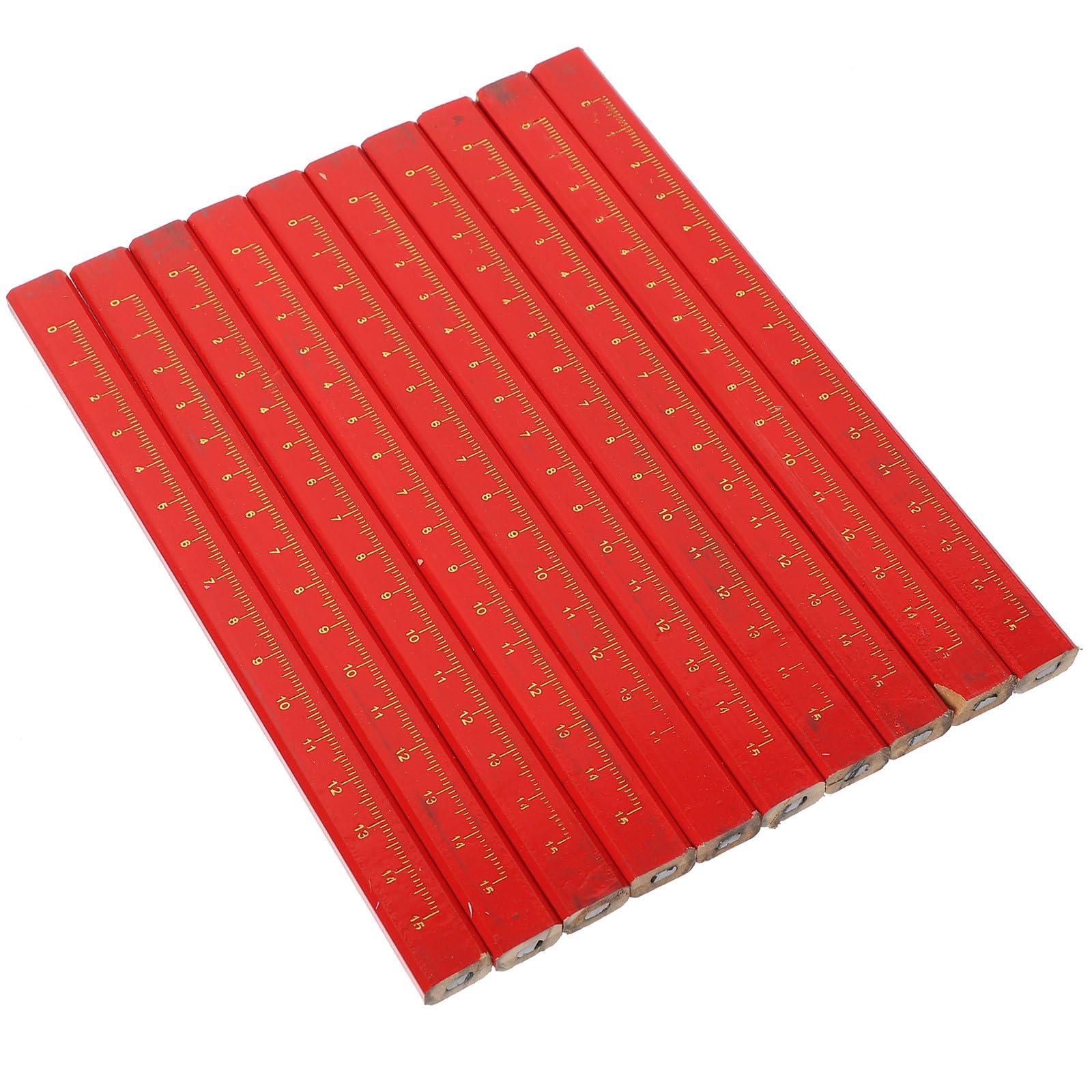 NUOBESTY 72 Pièces Crayons De Charpentier Plats Pour Travail Du Bois Crayons Octogonaux De Construction Charpentier
