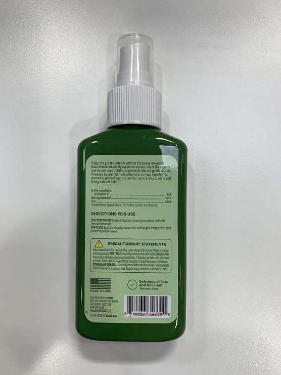 BugMD Bed Bug and Mite Spray 3 oz and Buzz Shield Bundle